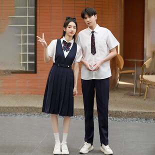 学生校服运动会大合唱演出服长裙初中高中生毕业班服学院风套装女