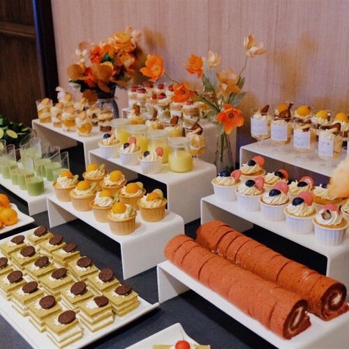 亚克力甜品台展示架四件套自助餐茶歇摆件冷餐会冷餐台