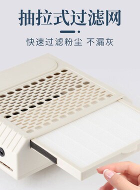 美甲店桌面台式粉尘吸尘器打磨机二合一日式大吸力静音美甲吸尘器
