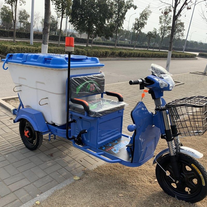 电动垃圾车500L环卫保洁清运车手推车移动垃圾桶配件市政桶体盖子