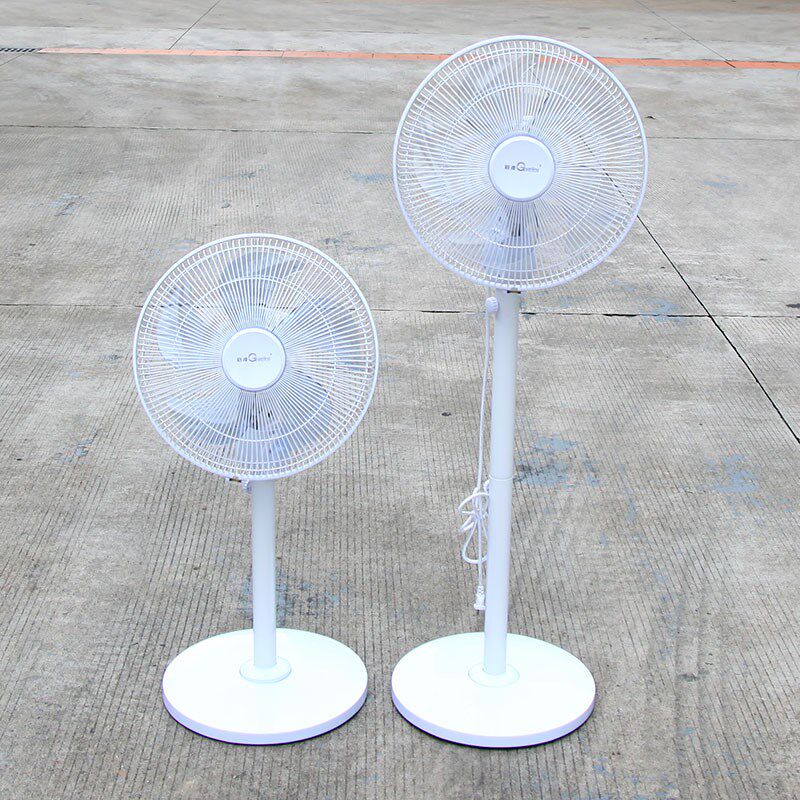 冠凌美怡静落地扇家用立式电风扇电扇静音14寸16纯铜电机简约白色