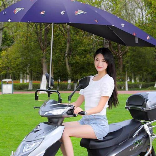 全收缩可拆卸折叠2025电瓶车摩托车防晒遮阳伞蓬2025款电动车雨棚