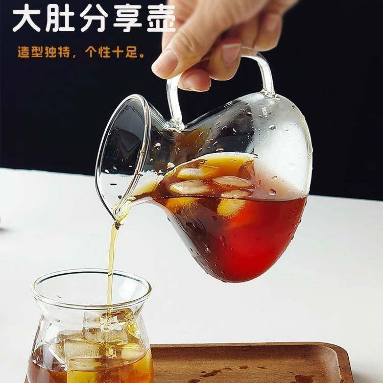 手冲咖啡壶套装大肚咖啡分享壶耐热玻璃v60过滤杯耳挂杯器具冲泡