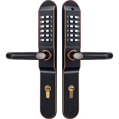 双面含锁芯锁体 庭院门别墅门镂空门机械密码锁 户外防水