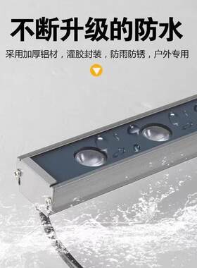 户外壁灯庭院景观氛围装饰别墅阳台花园墙壁洗墙灯24W瓦黄光白光