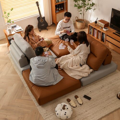 2024新款北欧模块豆腐自由组合沙发小户型客厅懒人方块沙发床免洗