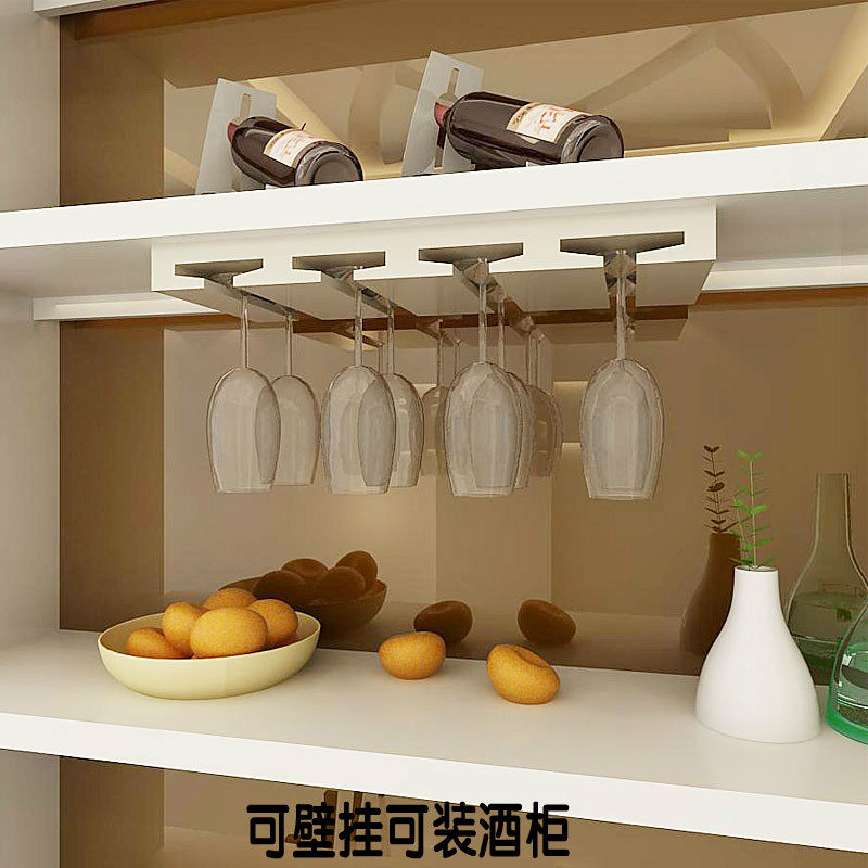 实木红酒杯架壁挂悬挂创意酒杯架墙上装饰置物架高脚杯架倒挂家用