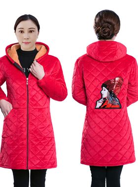 新款加绒加厚罩衣女成人中长款保暖围裙秋冬韩版工作服羽绒服防脏