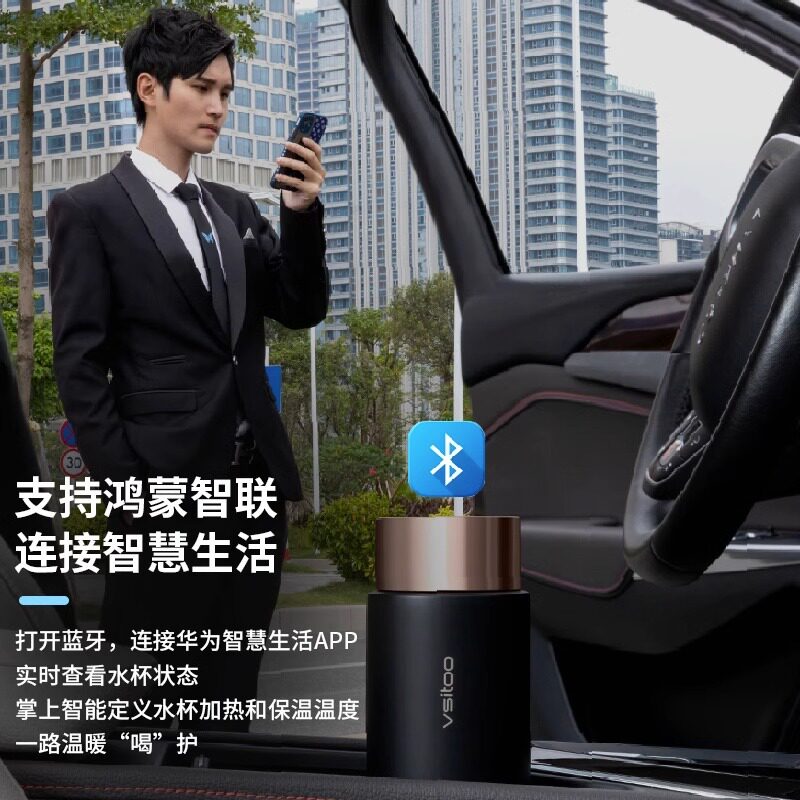 车载烧水壶12V汽车用电热水杯24V大货车通用智能保温加热开水神器