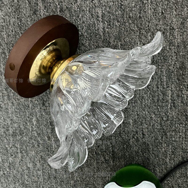 美式中古过道进门玄关单头吸顶灯浪漫法式小阳台灯衣帽间玻璃灯罩