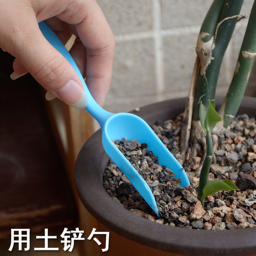 园艺工具组合套装多肉种植搭配移苗器桶铲土铲子耙毛刷气吹软毛