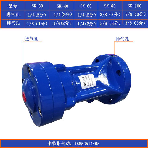 空气锤单击式气动振动器敲击锤冲击锤震动AH/ZC/SK-30/40/60/80SX