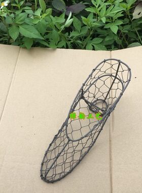 铁线装饰鞋形工艺品 多肉花盆 多肉植物造景装饰铁线鞋包邮