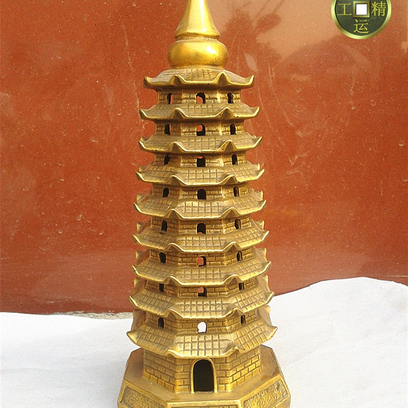 纯铜文昌塔七层九层十三层宝塔益智摆件家居装饰礼品