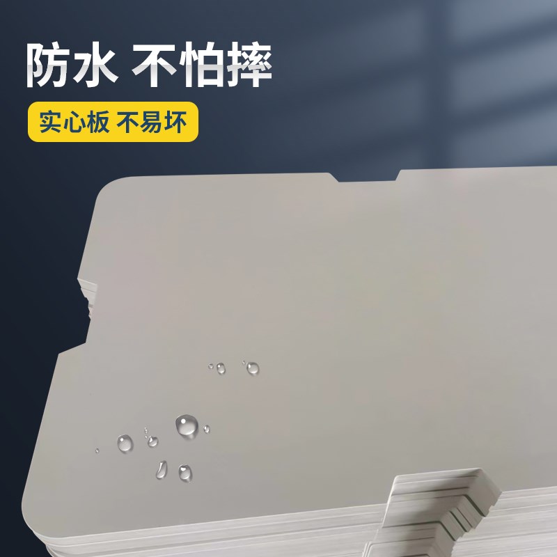 pvc浅灰色硬板工装板倍速链塑料板治具流水线传输工作台板耐酸碱