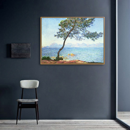 莫奈装饰画客厅挂画山脉风景卧室餐厅玄关沙发背景印象派风景壁画