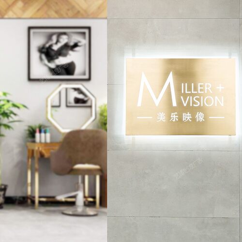 创意招牌led个性灯箱钛金乱纹拉丝不锈钢广告户外门头发光字定做