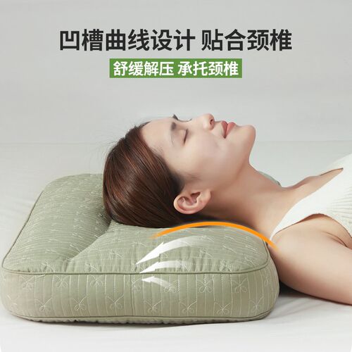 如奕荞麦枕头分区侧睡荞麦壳枕家用单人护颈助眠全荞麦壳枕芯一只