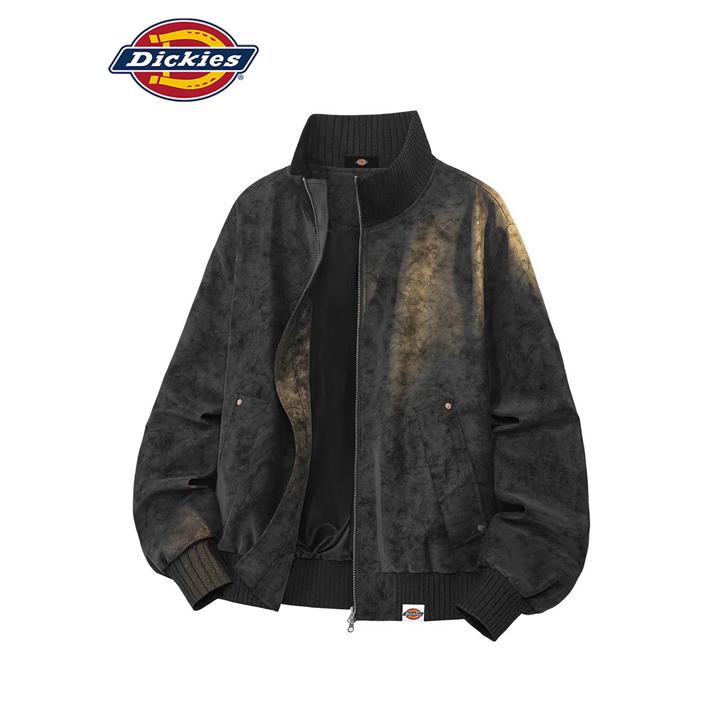 Dickies帝酷适美式复古立领机车夹克男秋季宽松休闲百搭情侣外套