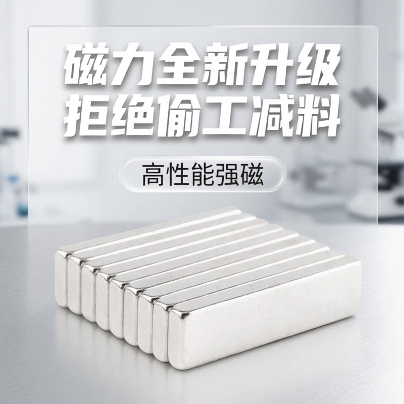强力磁铁贴片长方形吸铁石条形高强度铷钕铁硼超强吸力磁铁强磁吸
