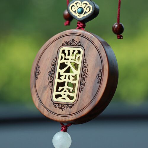 2024新款出入平安汽车挂件女士男士车内饰品档位后视镜高级挂饰