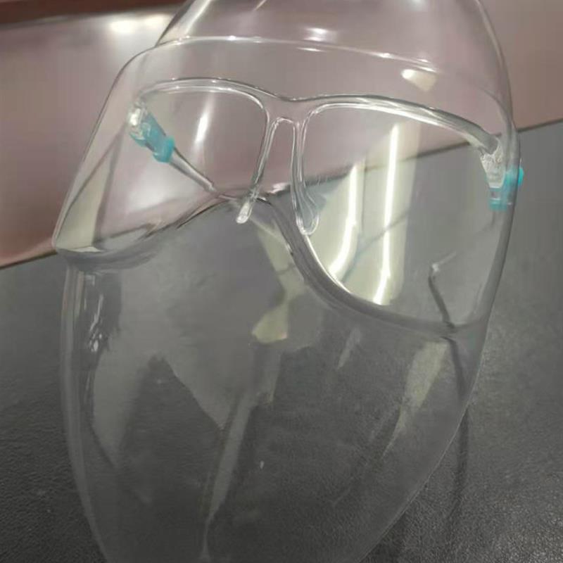 加长版成人防护全脸面罩厨房放油盐炒菜防油防飞溅沫雾透明