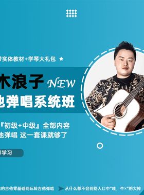 果木浪子 吉他弹唱 系统课 陪练答疑指导