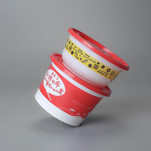 定制印刷餐盒 加厚pp一次性碗圆形带盖外卖打包盒 塑料防漏打包碗