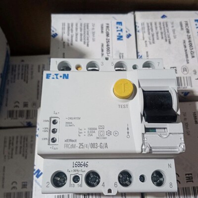 伊顿FRCdM-25/4/003-G/A 25A 4P 30mA漏电保护器,漏电保护断路器