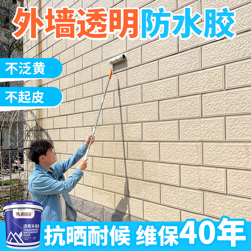 外墙专用透明防水胶卫生间防水补防水涂料