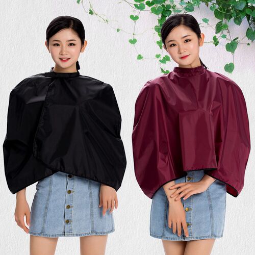 发廊美发焗油烫染披肩理发围布防水防污家用美容加大披肩前后包围