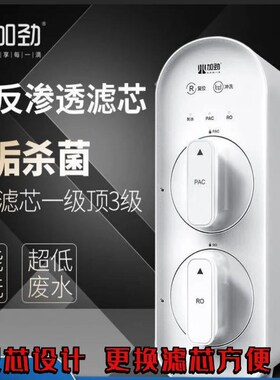 家用净水机RO反渗透净水器双芯双出水大通量净化可直饮厨下过滤器