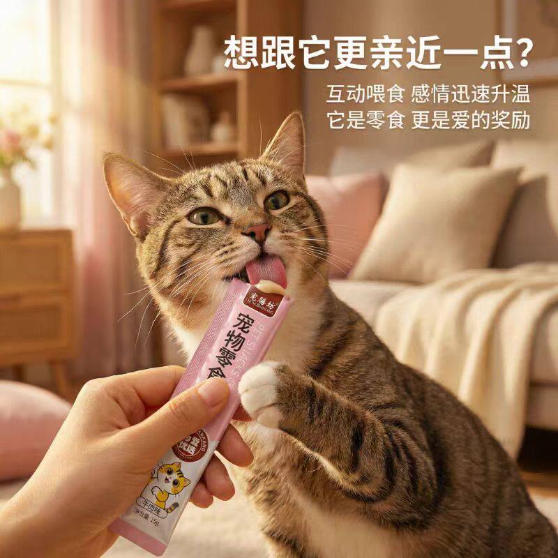 独立包装随身带不占地方猫咪撒娇随时掏互动投喂更有爱喵宠