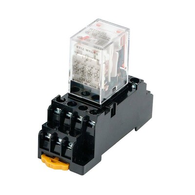 原装正品MY2N-GS电磁中间继电器MY2N-GS 8脚带底座AC220V DC24V