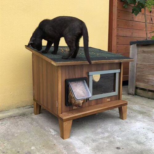 实木质宠物窝室内户外猫窝家用猫咪笼子猫屋流浪猫防雨防晒猫别墅