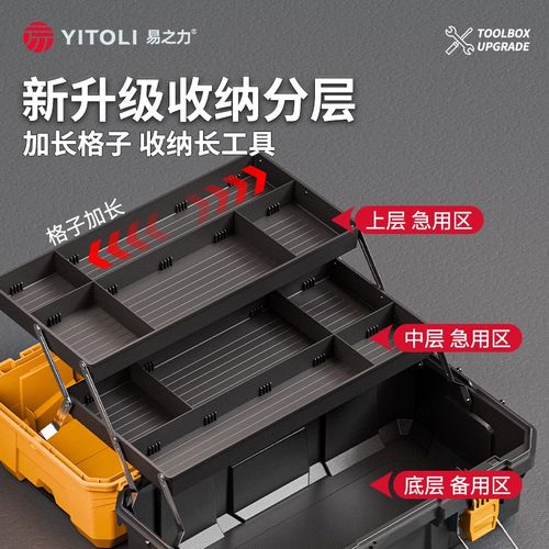 YITOLI易之力s2城阳电工工具箱五金收纳箱21寸工业级特大号专用新