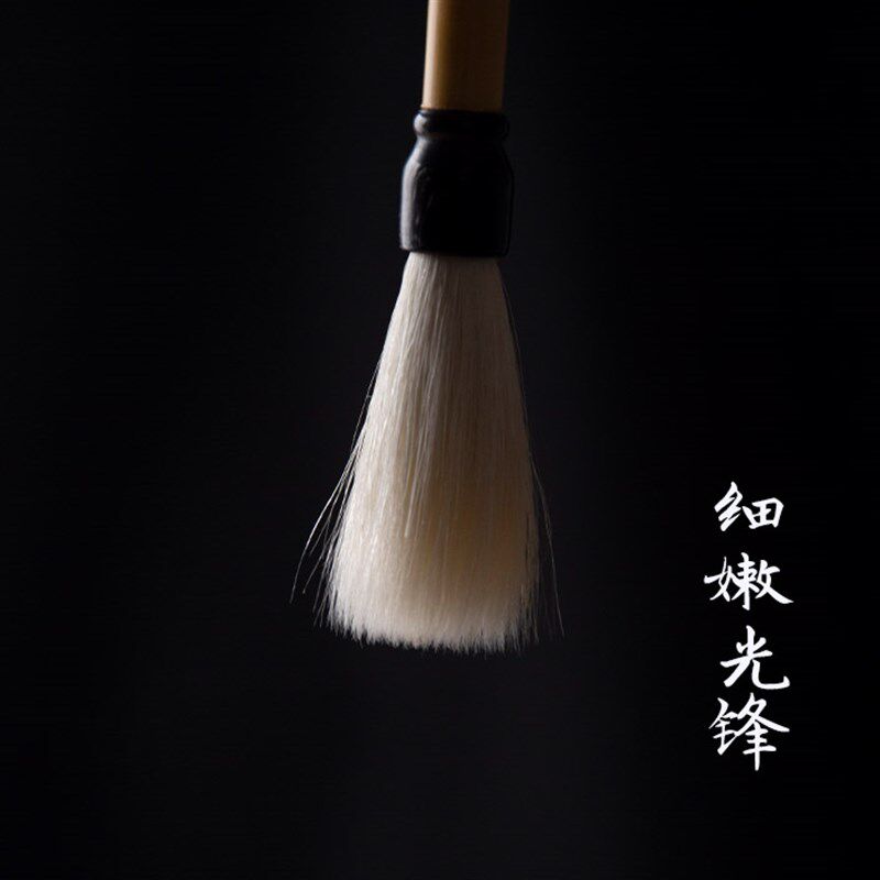 湖州善琏手工湖笔宿纯羊毫细嫩光锋纯羊毫毛笔书法家专用收藏级别