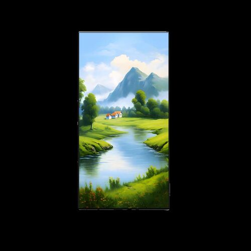 入户走廊过道尽头装饰画青山绿水玄关挂画金山画靠山图向日葵壁画