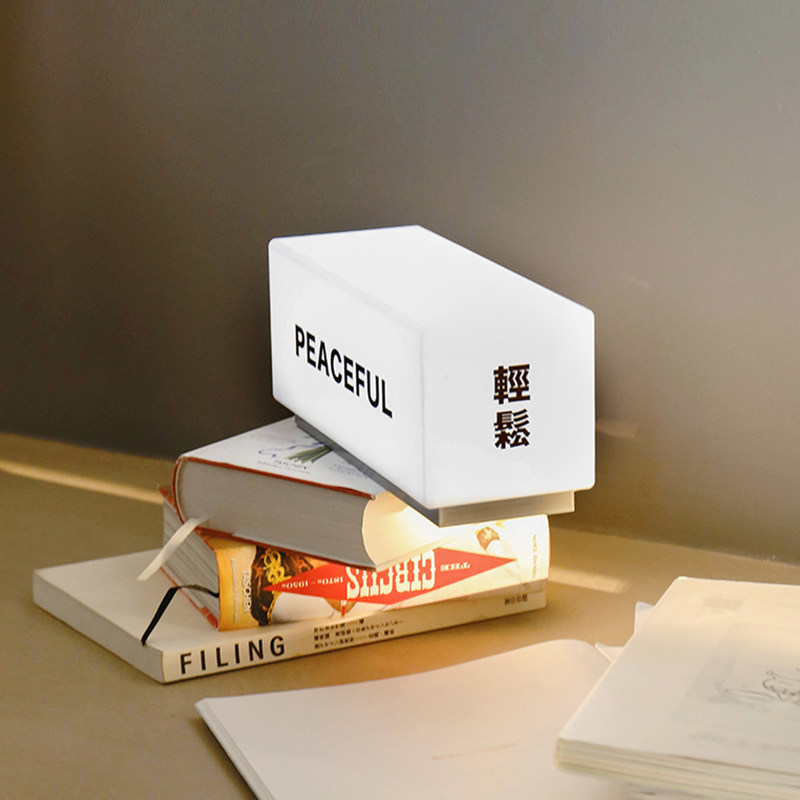 LIHOME 欧式创意亚克力小夜灯床头灯网红款可充电台灯家用护眼灯
