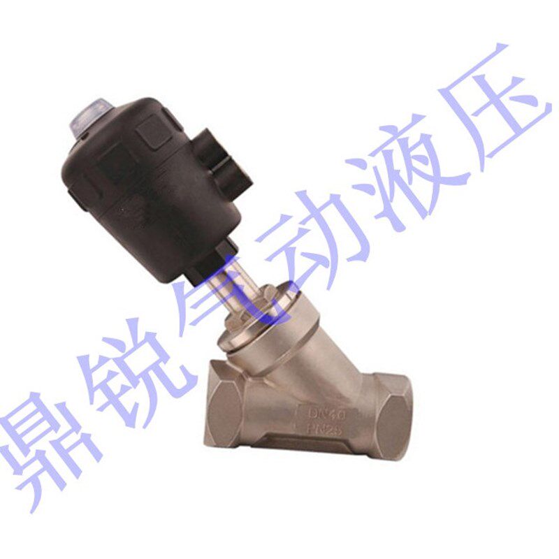 法兰连接不锈钢气动角座阀 JZF-50F JZF-65F JZF-80F JZF-100F
