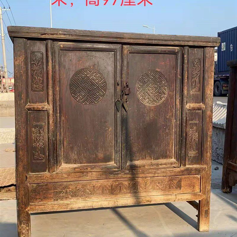 民俗老物件老式柜子置物中式特色旧家俱怀旧纪念收藏品老古董装饰
