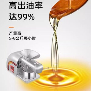 榨油机家用2024新款不锈钢全自动小型多功能智能家庭花生冷热商用