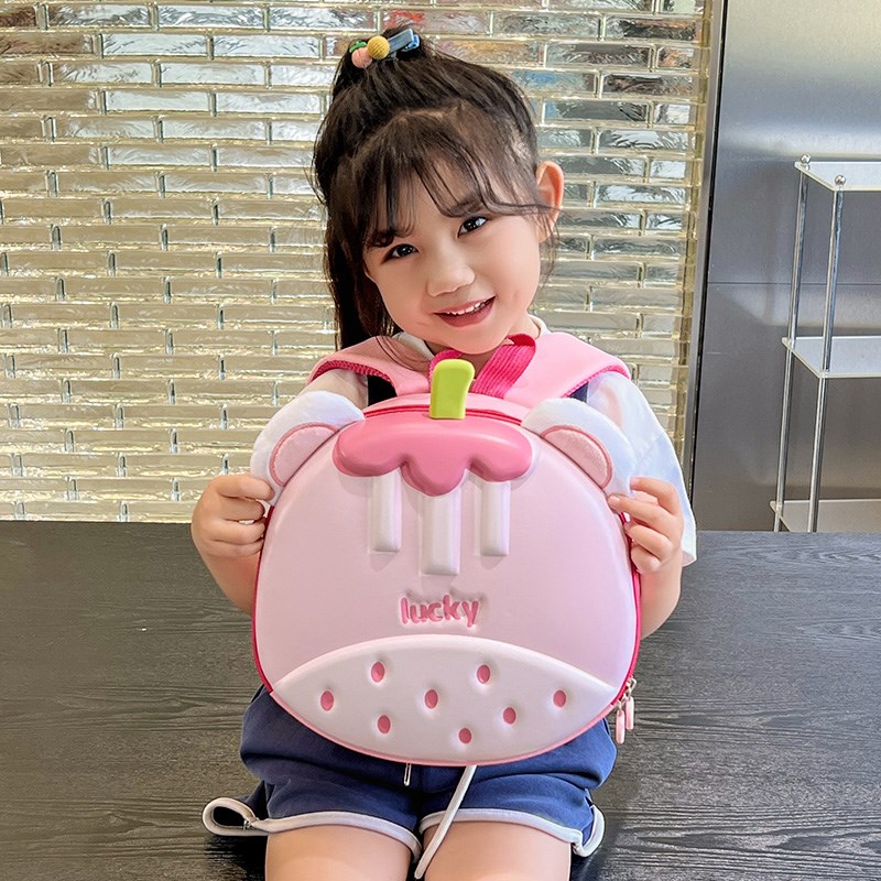 幼儿园儿童书包可爱卡通男童宝宝蛋壳双肩包女孩洋气轻便研学背包