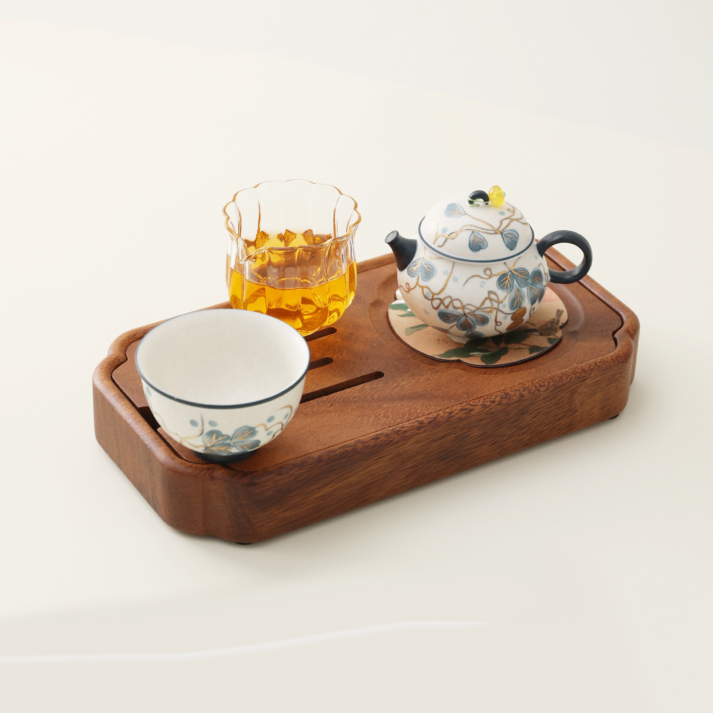 杯中山行 中式手绘陶瓷功夫茶具功夫茶具