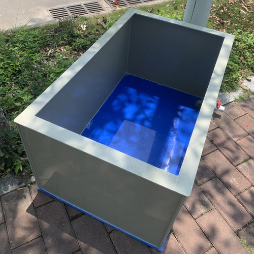 pp塑料板加厚养殖箱大型海鲜蓝底海鲜池钓鱼院子阳台定做市场水箱