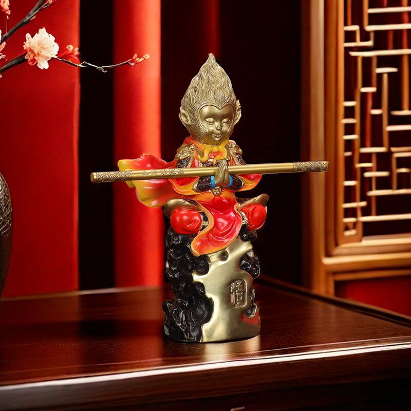 孙悟空齐天大圣摆件金属猴子斗战胜佛铜工艺品客厅办公室生肖礼品