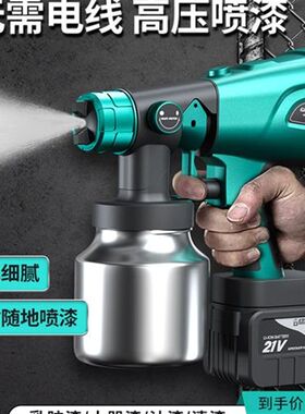 绿林电动喷漆枪油漆乳胶漆喷枪机器涂料喷壶汽车小型外墙补漆家用