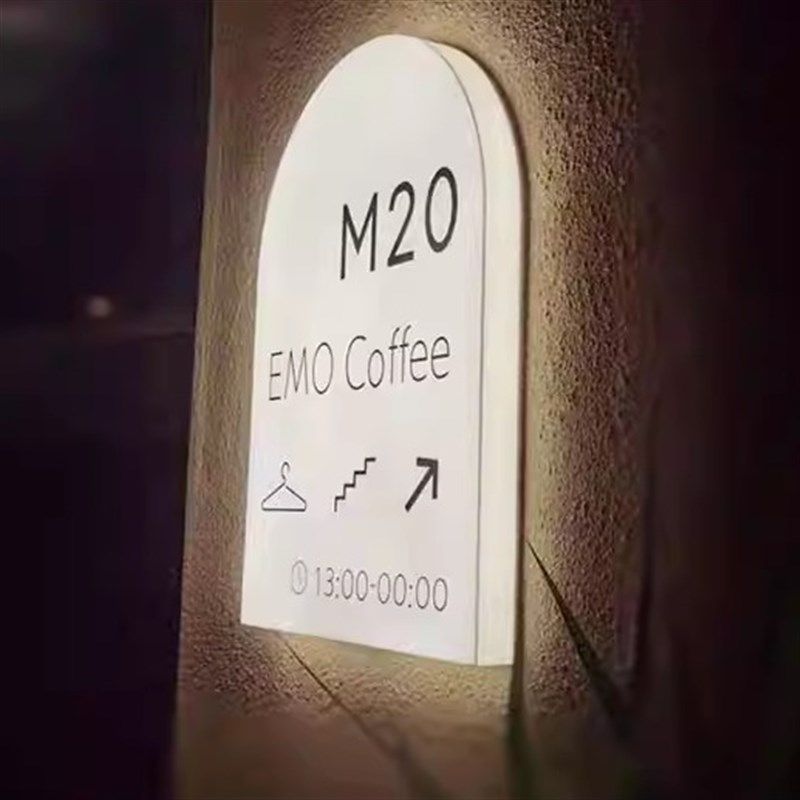 亚克力广告牌门头招牌个性灯牌发光灯箱挂墙式美甲美睫灯箱定制