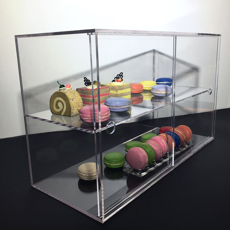 亚克力柜子蛋糕甜点展示柜有机玻璃精品陈列柜手办配件样品柜定制
