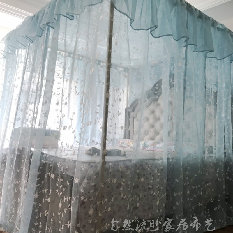 褶皱纱帐中式明清仿古双月洞床花梨木古典婚庆结婚蚊帐床幔纱